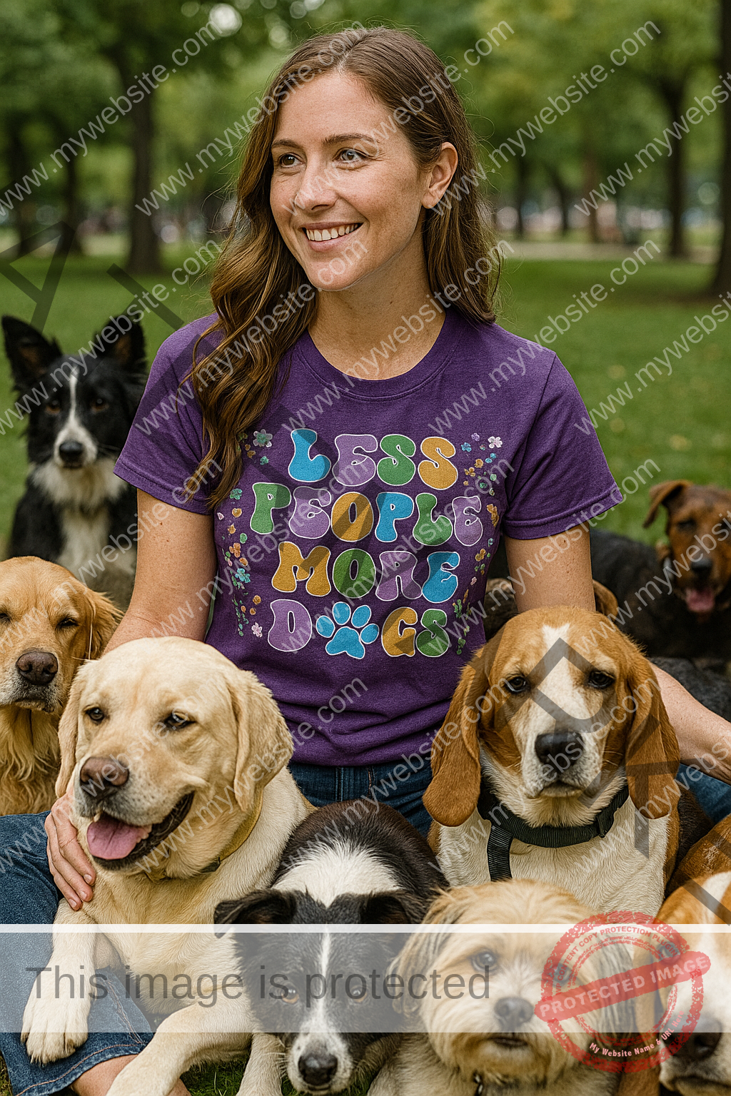 Less People More Dogs Rescue Shirt - Lucky Chance Rescue