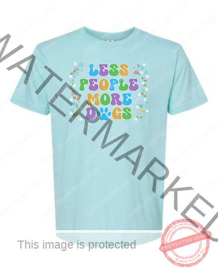 Less People More Dogs Rescue Shirt - Lucky Chance Rescue