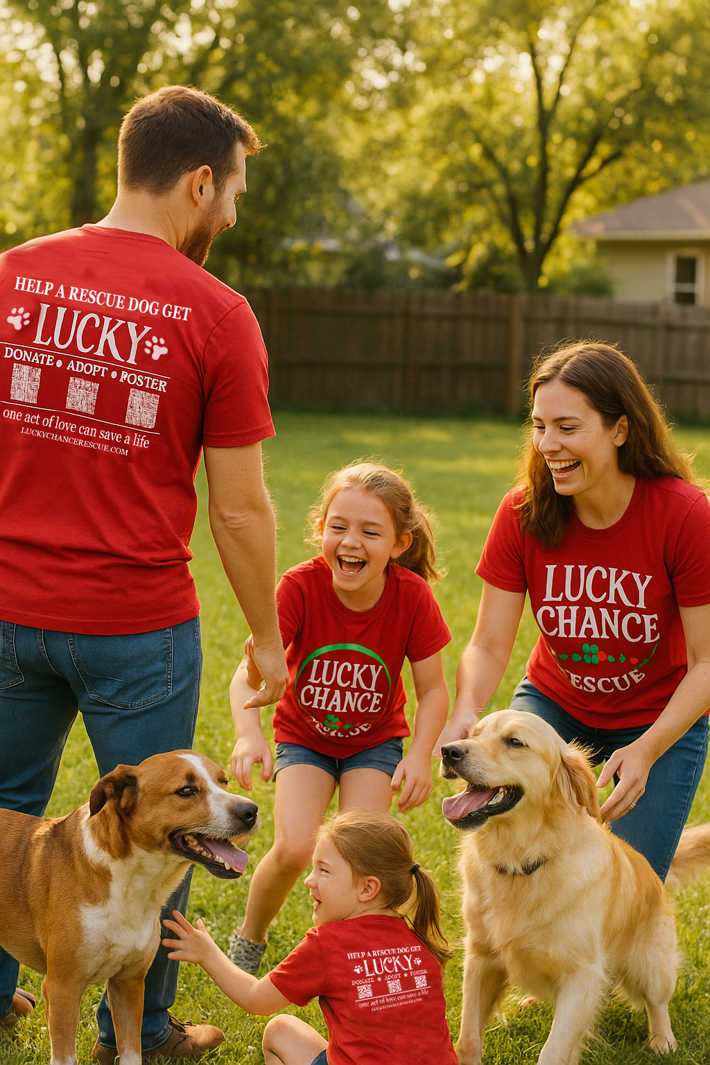 Lucky Chance Rescue Logo T-Shirt